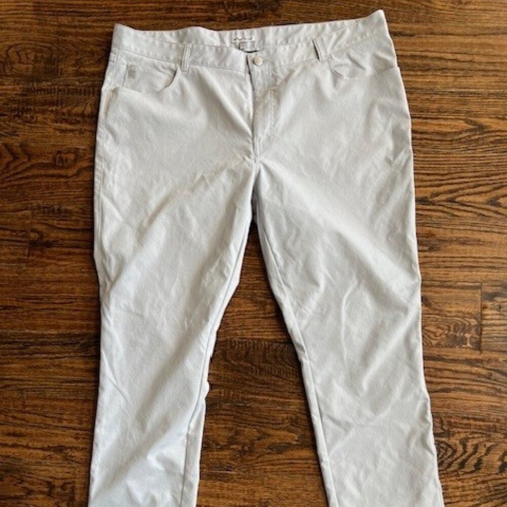 Peter Millar stone chino 5 pocket pant- $45/was $175 retail; 42x 34